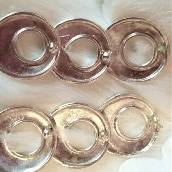 MayaMor Israel Geometric Sterling Silver Vintage Earring